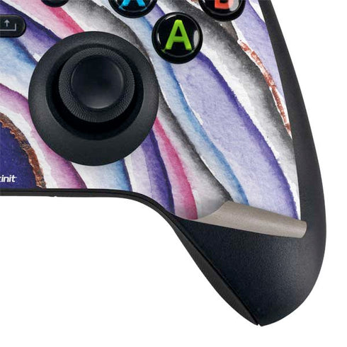 Violet Watercolor Geode Xbox Series X Bundle Skin