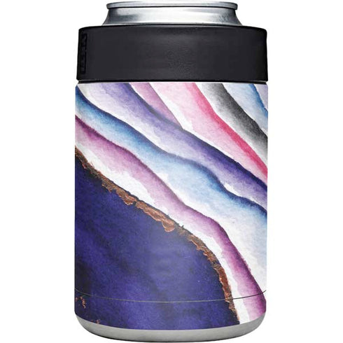 Violet Watercolor Geode Yeti Colster Can Insulator Skin