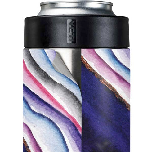 Violet Watercolor Geode Yeti Colster Can Insulator Skin