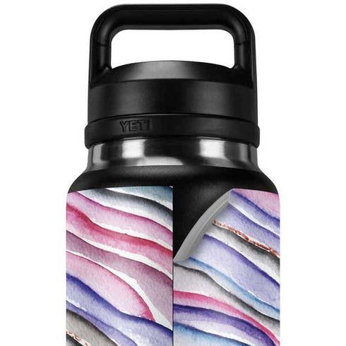 Violet Watercolor Geode YETI Rambler 36oz Bottle Skin