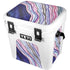 Violet Watercolor Geode YETI Roadie 24 Hard Cooler Skin