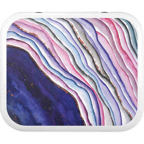 Violet Watercolor Geode YETI Roadie 24 Hard Cooler Skin