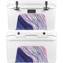Violet Watercolor Geode YETI Tundra 45 Hard Cooler Skin