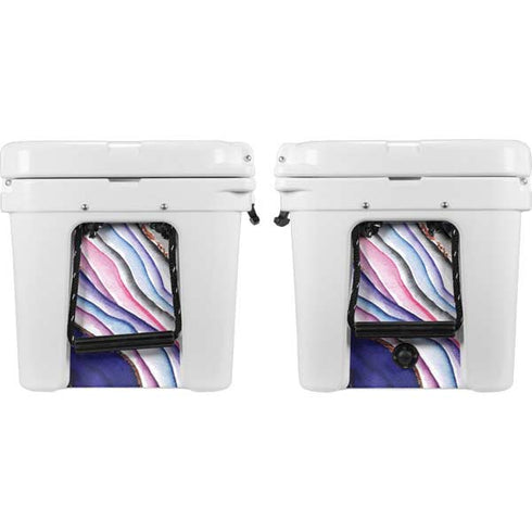 Violet Watercolor Geode YETI Tundra 45 Hard Cooler Skin