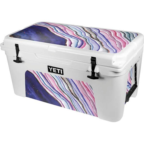 Violet Watercolor Geode YETI Tundra 65 Hard Cooler Skin