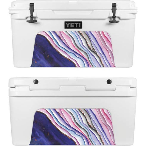 Violet Watercolor Geode YETI Tundra 65 Hard Cooler Skin