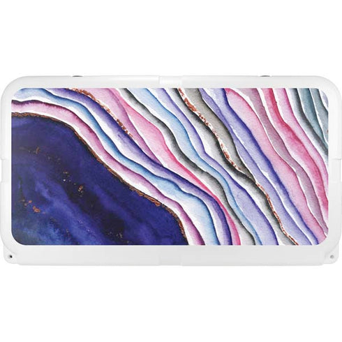 Violet Watercolor Geode YETI Tundra 75 Hard Cooler Skin