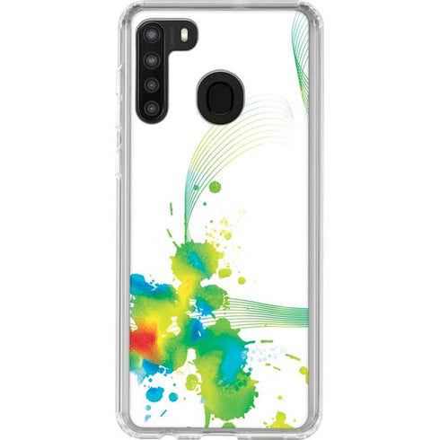 Virescent Harmony Galaxy A21 Clear Case