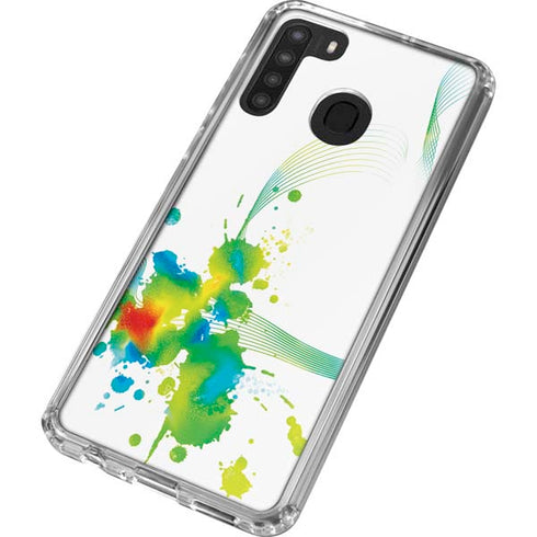 Virescent Harmony Galaxy A21 Clear Case