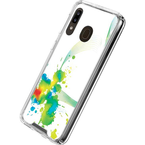Virescent Harmony Galaxy A30 Clear Case