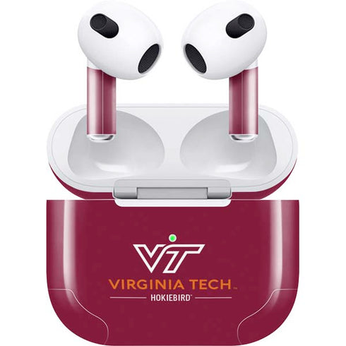 Virginia Tech Hokiebird Apple AirPods (3rd Gen 2021) Skin