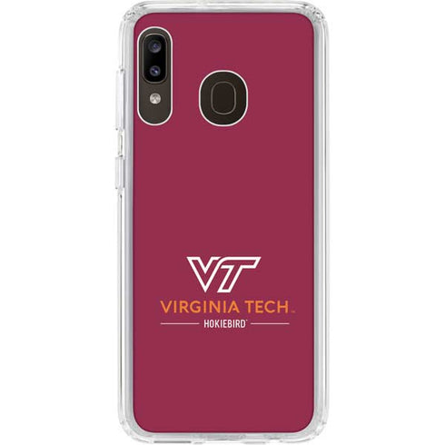 Virginia Tech Hokiebird Galaxy A20 Clear Case