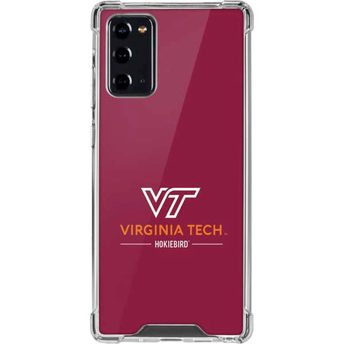 Virginia Tech Hokiebird Galaxy Note20 5G Clear Case