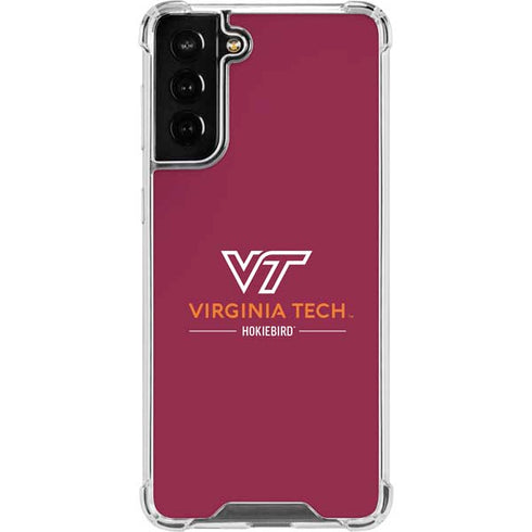 Virginia Tech Hokiebird Galaxy S21 FE Clear Case