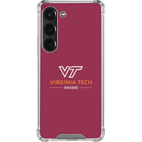 Virginia Tech Hokiebird Galaxy S23 Clear Case