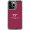 Virginia Tech Hokiebird iPhone 14 Pro Clear Case