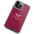 Virginia Tech Hokiebird iPhone 14 Pro Clear Case