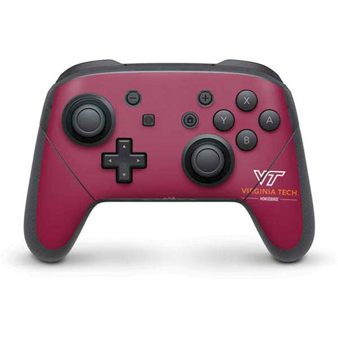 Virginia Tech Hokiebird Nintendo Switch Pro Controller Skin