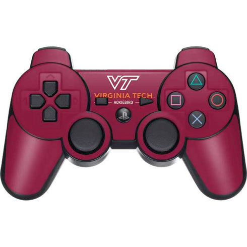 Virginia Tech Hokiebird PS3 Dual Shock wireless controller Skin