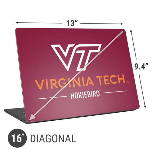 Virginia Tech Hokiebird Universal Laptop 16in (13 x 9.4in) Skin