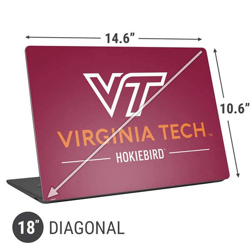 Virginia Tech Hokiebird Universal Laptop 18in (14.6 x 10.6in) Skin