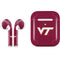 Virginia Tech Maroon Apple AirPods 2 Skin