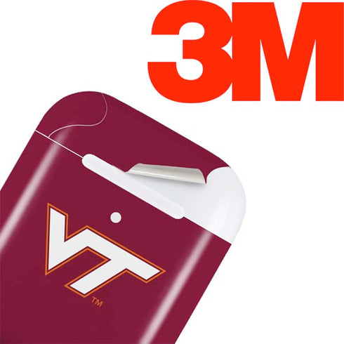 Virginia Tech Maroon Apple AirPods 2 Skin