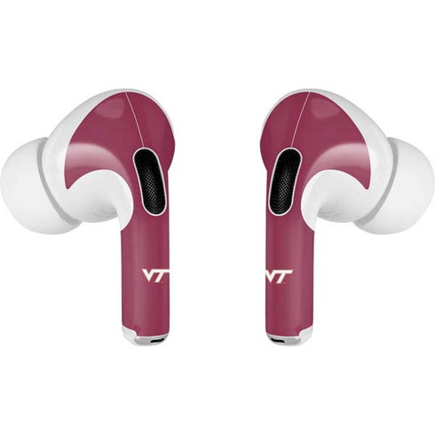 Virginia Tech Maroon Apple AirPods Pro Skin