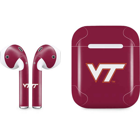 Virginia Tech Maroon Apple AirPods Skin