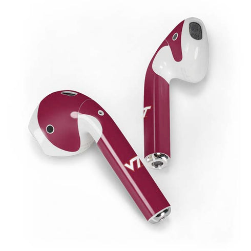 Virginia Tech Maroon Apple AirPods Skin