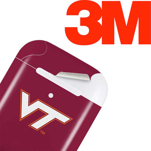 Virginia Tech Maroon Apple AirPods Skin