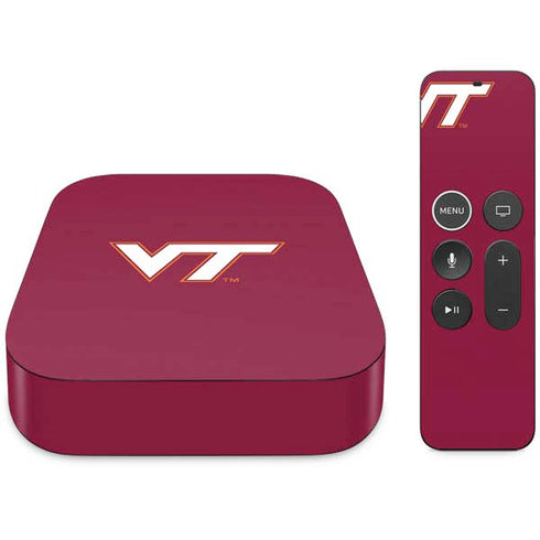 Virginia Tech Maroon Apple TV 4K Skin