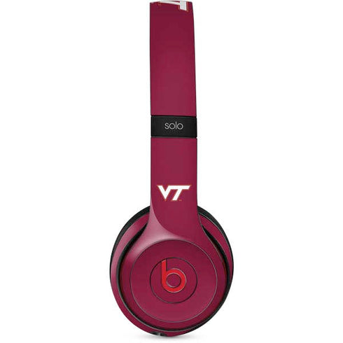 Virginia Tech Maroon Beats Solo 2 Wireless Skin