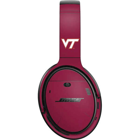 Virginia Tech Maroon Bose QuietComfort 35 Headphones Skin