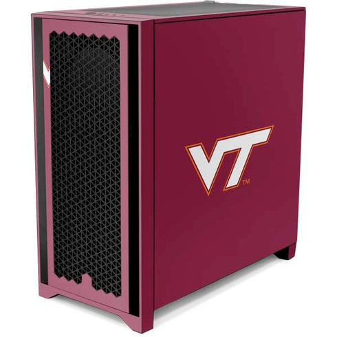 Virginia Tech Maroon Corsair 4000D Tempered Glass Mid-Tower ATX Case Skin