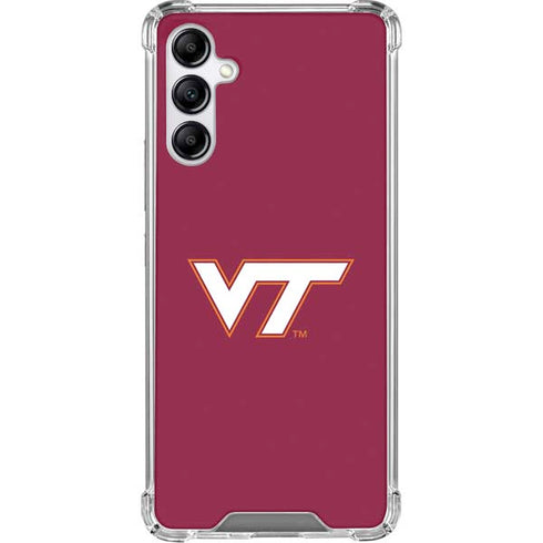 Virginia Tech Maroon Galaxy A15 5G Clear Case