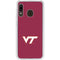 Virginia Tech Maroon Galaxy A20 Clear Case