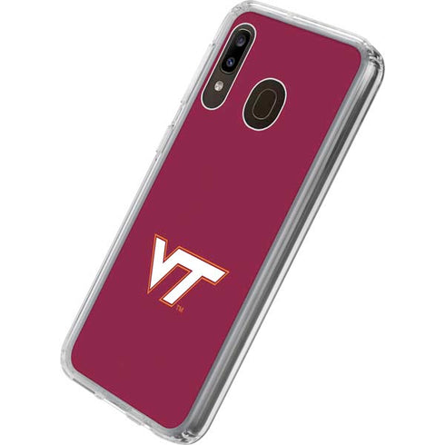Virginia Tech Maroon Galaxy A20 Clear Case