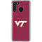 Virginia Tech Maroon Galaxy A21 Clear Case