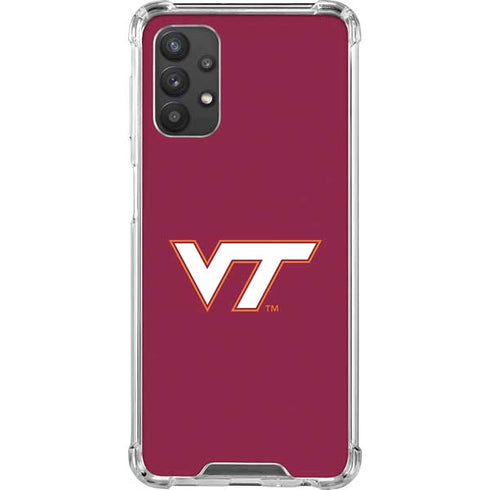 Virginia Tech Maroon Galaxy A32 5G Clear Case