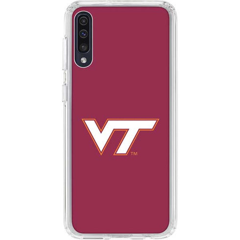 Virginia Tech Maroon Galaxy A50 Clear Case