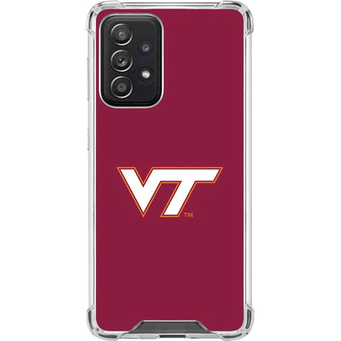 Virginia Tech Maroon Galaxy A52 5G Clear Case
