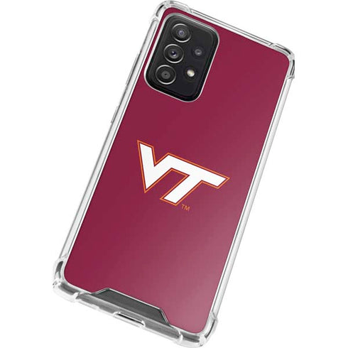 Virginia Tech Maroon Galaxy A52 5G Clear Case