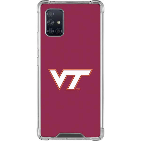 Virginia Tech Maroon Galaxy A71 5G Clear Case