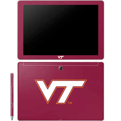 Virginia Tech Maroon Galaxy Book 12in Skin