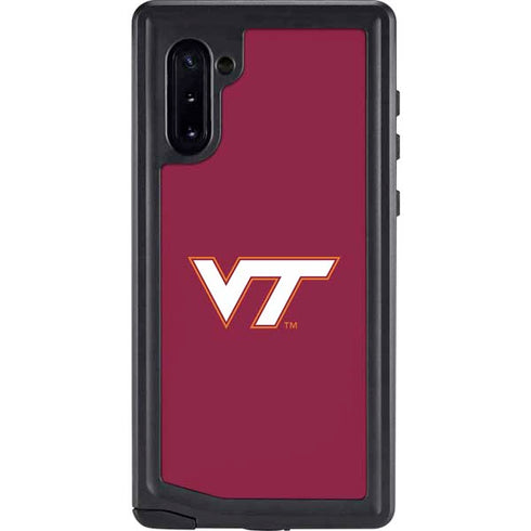 Virginia Tech Maroon Galaxy Note 10 Waterproof Case