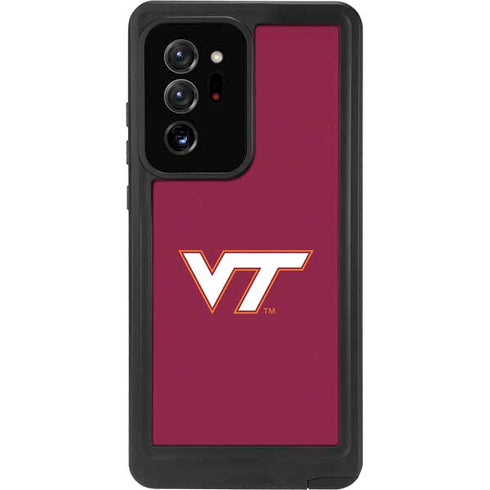 Virginia Tech Maroon Galaxy Note20 Ultra 5G Waterproof Case