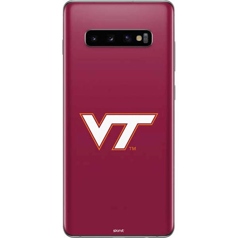 Virginia Tech Maroon Galaxy S10 Plus Skin