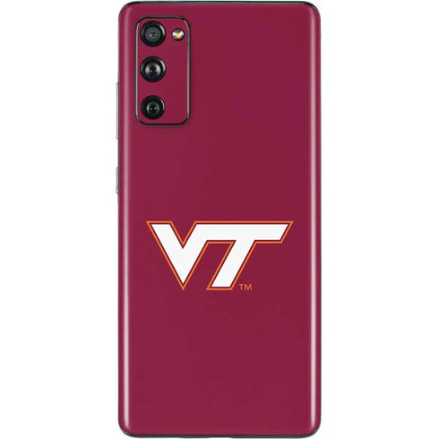 Virginia Tech Maroon Galaxy S20 Fan Edition Skin