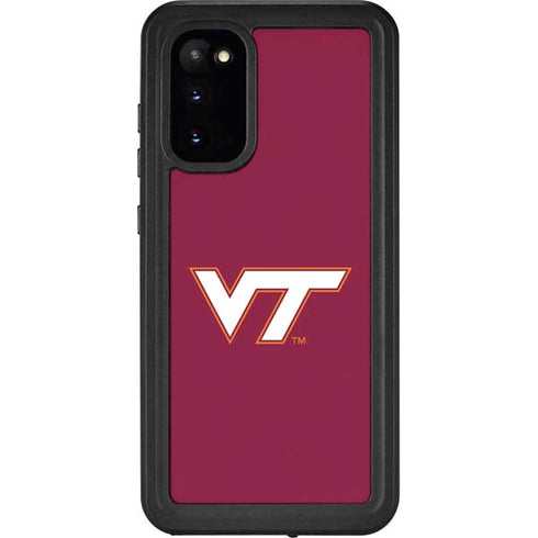 Virginia Tech Maroon Galaxy S20 Waterproof Case
